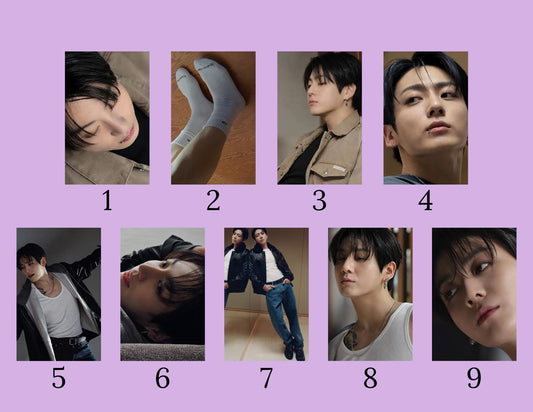 Jungkook CK Photo Card Pack- Set C | BTS Jungkook Calvin Klein Photocards | JK ck PCs | Kpop Fanmade Photocards