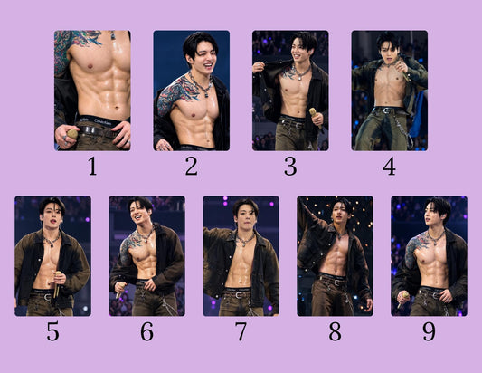 Jungkook LA Photocards | Jungkook Los Angeles Photo Cards | BTS Fanmade Photocards | Individual or Complete Set | Glossy K-Pop PC