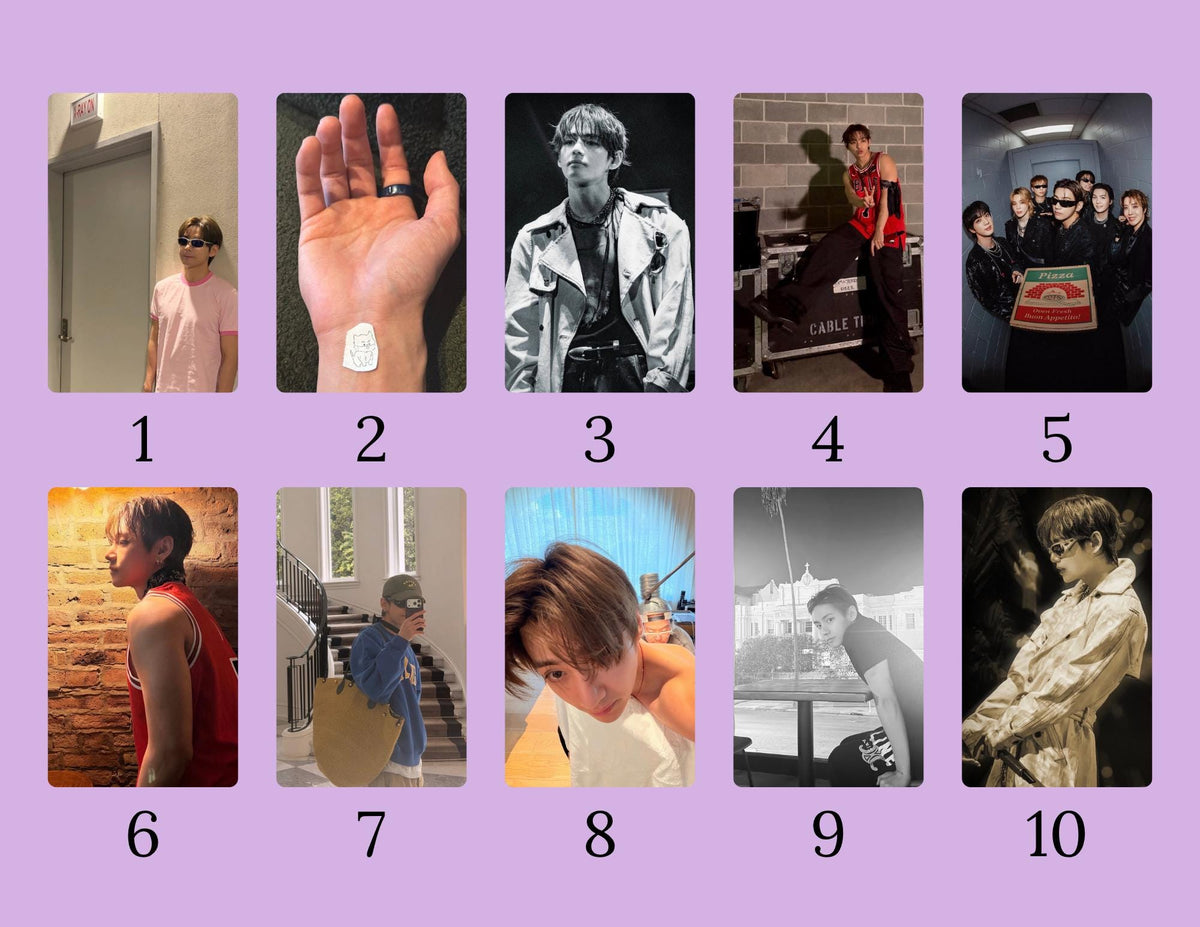 Taehyung IG Photocards | V Instagram Photo Card | K-Pop Fanmade Photocards | Individual or Complete Set | BTS Collector Gift