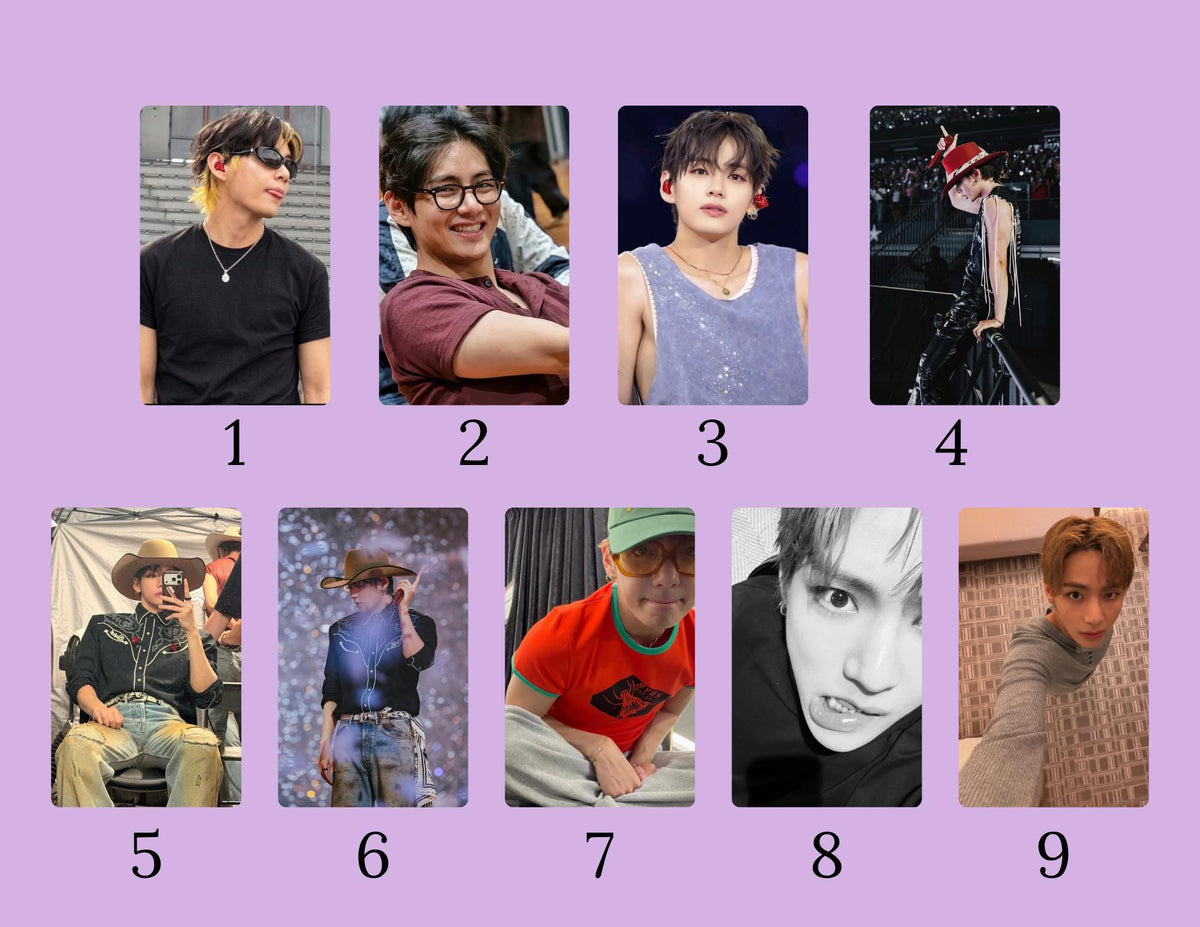 Taehyung Photo Card Pack | BTS V Photocards | Taehyung PC Set A & Set B | Kpop Fanmade Photocards
