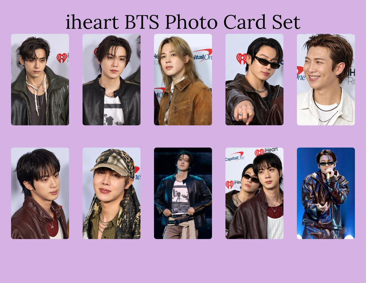 iHeart BTS Photo Card Pack | BTS iHeartRadio Photocards | BTS Photocards | Kpop Fanmade PCs | bts Collector Gift