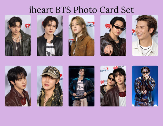 iHeart BTS Photo Card Pack | BTS iHeartRadio Photocards | BTS Photocards | Kpop Fanmade PCs | bts Collector Gift