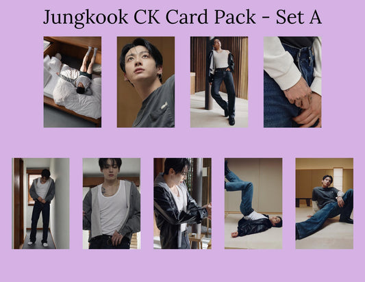 Jungkook CK Photo Card Pack- Set A | BTS Jungkook Calvin Klein Photocards | JK ck PCs | Kpop Fanmade Photocards