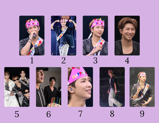 Namjoon Birthday Photocards | RM Birthday Photo Card | K-Pop Fanmade Photocards | Individual or Complete Set | Namjoon Gift