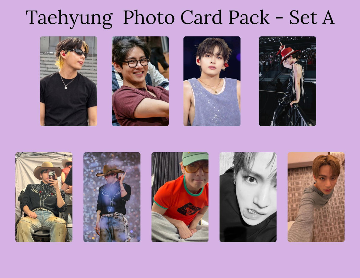 Taehyung Photo Card Pack | BTS V Photocards | Taehyung PC Set A & Set B | Kpop Fanmade Photocards