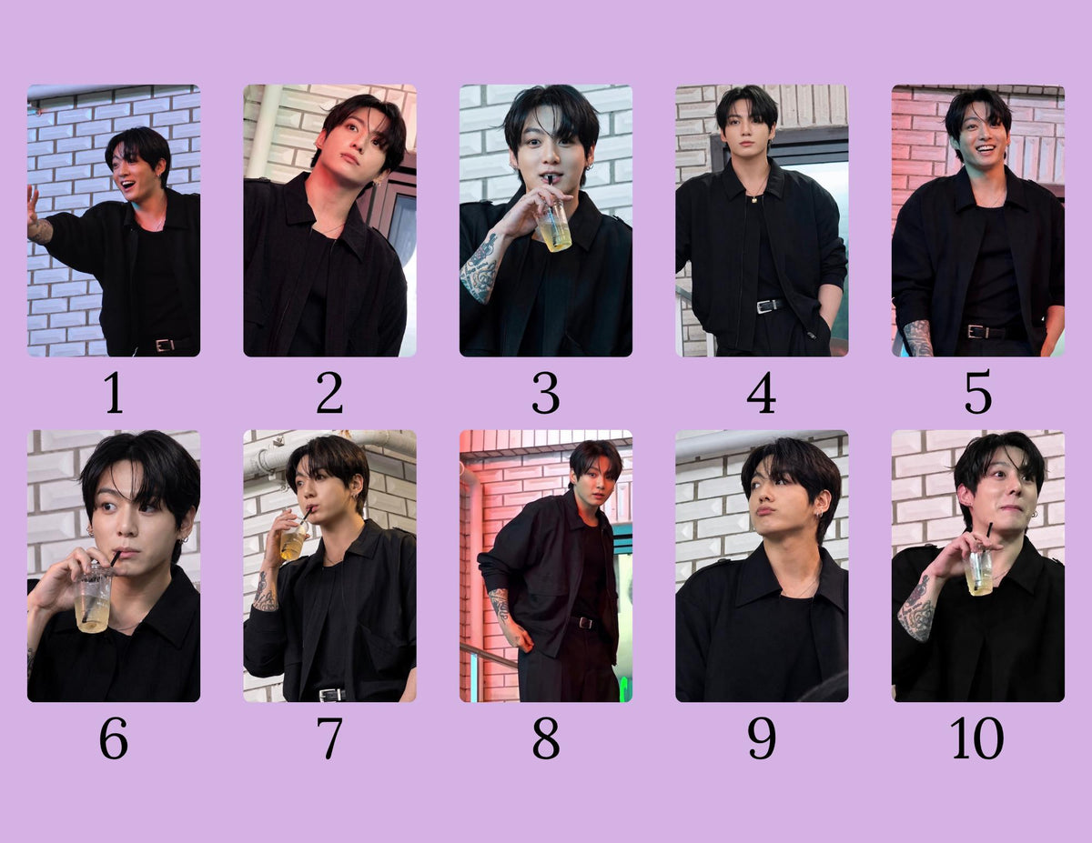 Jungkook Spotify House Photocards | K-Pop Fanmade Photocards | Jungkook Photo Card | Individual or Complete Set | Glossy PC