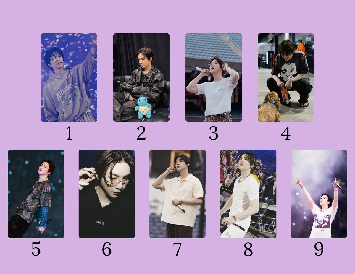 Yoongi Photo Card Pack | BTS SUGA Photocards | Yoongi PC Set A & Set B | Kpop Fanmade Photocards