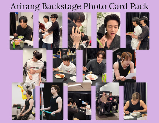 Arirang BTS Backstage Photocards | BTS Fanmade Photocards | K-Pop Photocard | Individual or Complete Set | K-Pop Collectible