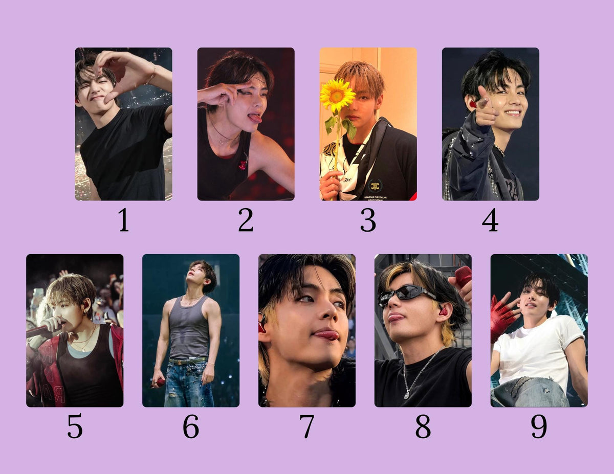 Taehyung Photo Card Pack | BTS V Photocards | Taehyung PC Set A & Set B | Kpop Fanmade Photocards