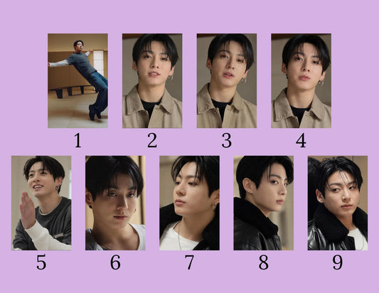 Jungkook CK Photo Card Pack- Set B | BTS Jungkook Calvin Klein Photocards | JK ck PCs | Kpop Fanmade Photocards