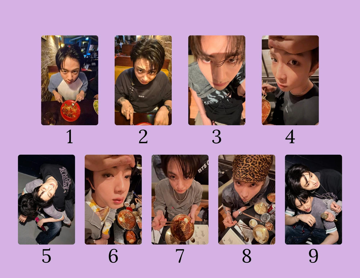 BTS Boba Eyes Photo Card Pack | Kpop Fanmade Photocards | BTS Collectibles
