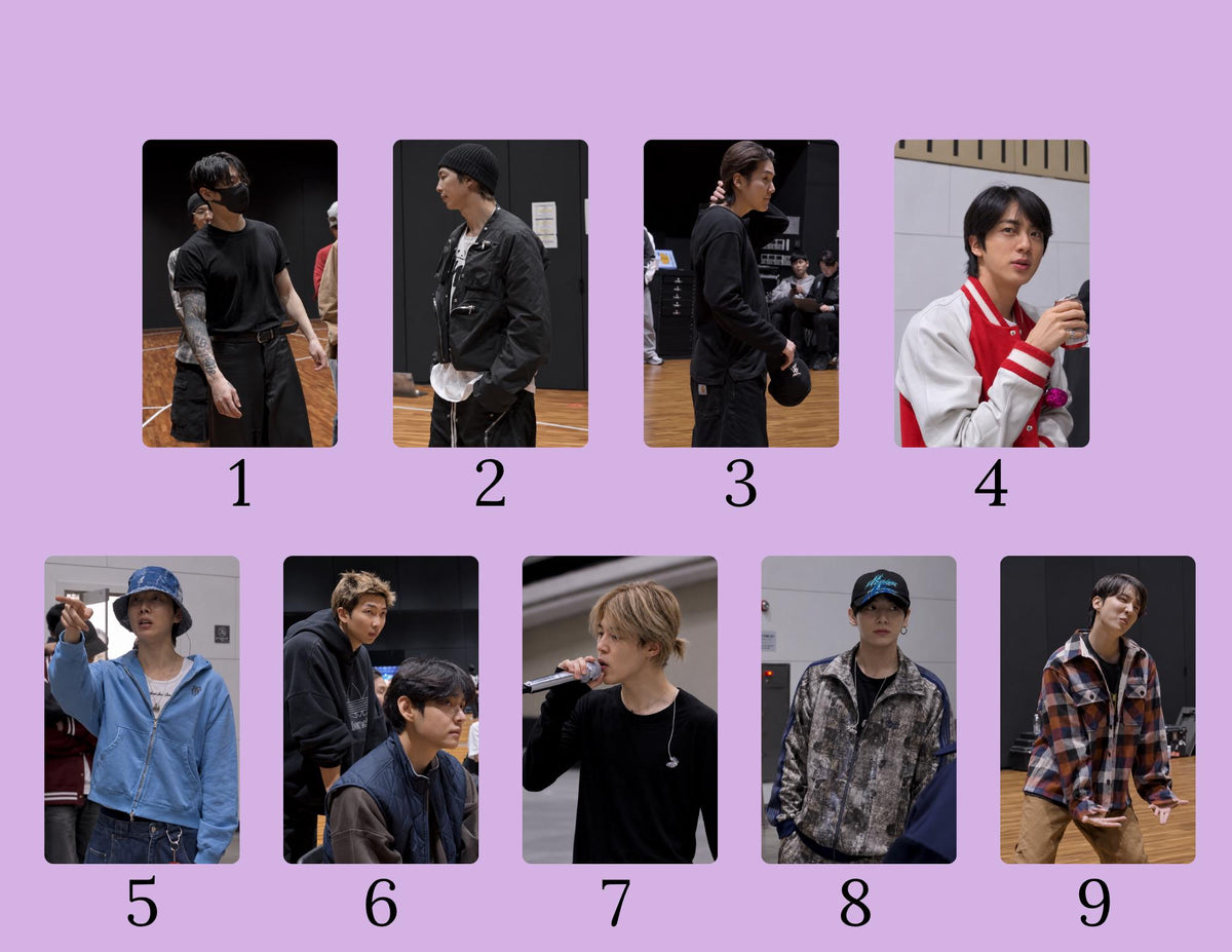Arirang Practice Sketch Photo Card Set | BTS Practice Photocards | BTS OT7 Kpop Photocards | 18 Card Set | ARMY Fanmade pc