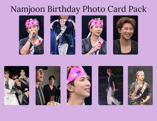 Namjoon Birthday Photocards | RM Birthday Photo Card | K-Pop Fanmade Photocards | Individual or Complete Set | Namjoon Gift